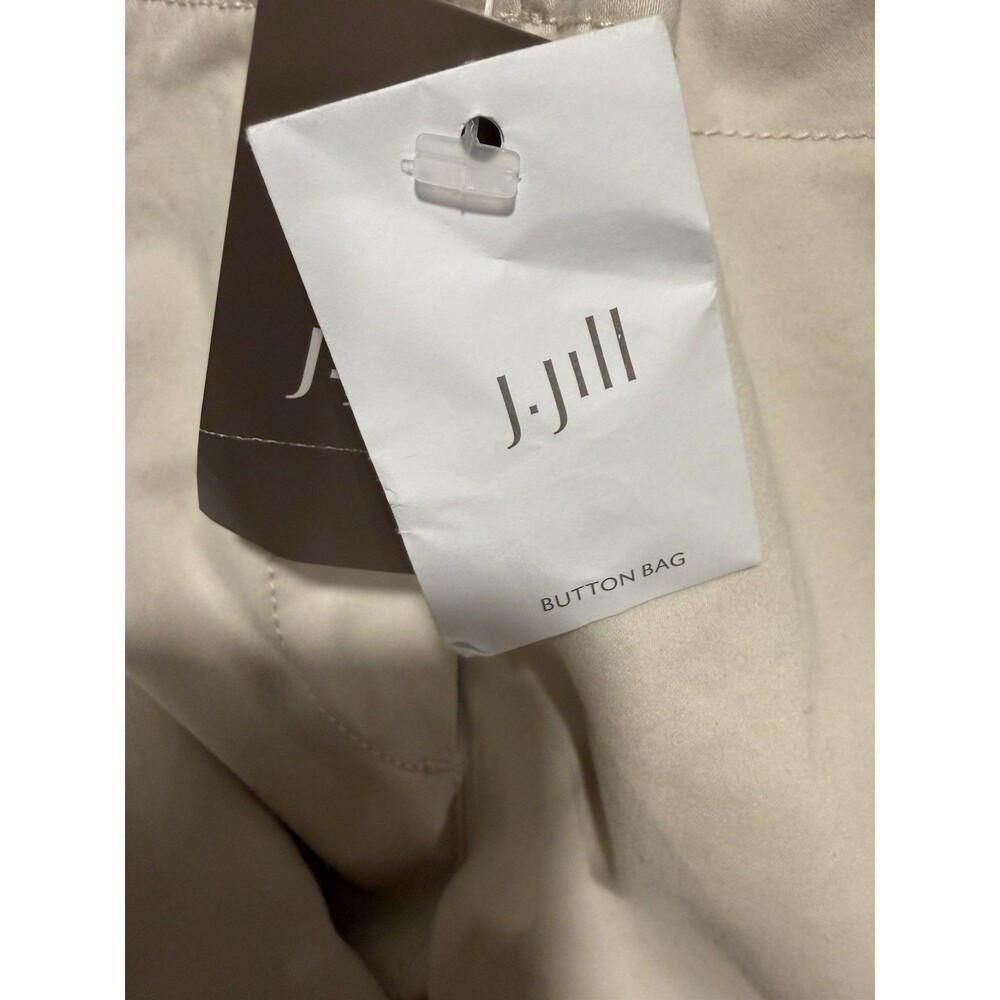 J. Jill Live In Chino Sea Salt Beige Cotton Blend Pants-Size 14 NWT! - Picture 7 of 7